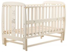 Кровать Babyroom Друзья DDMYO-2 маятник, откидная сторона бук слоновая кость